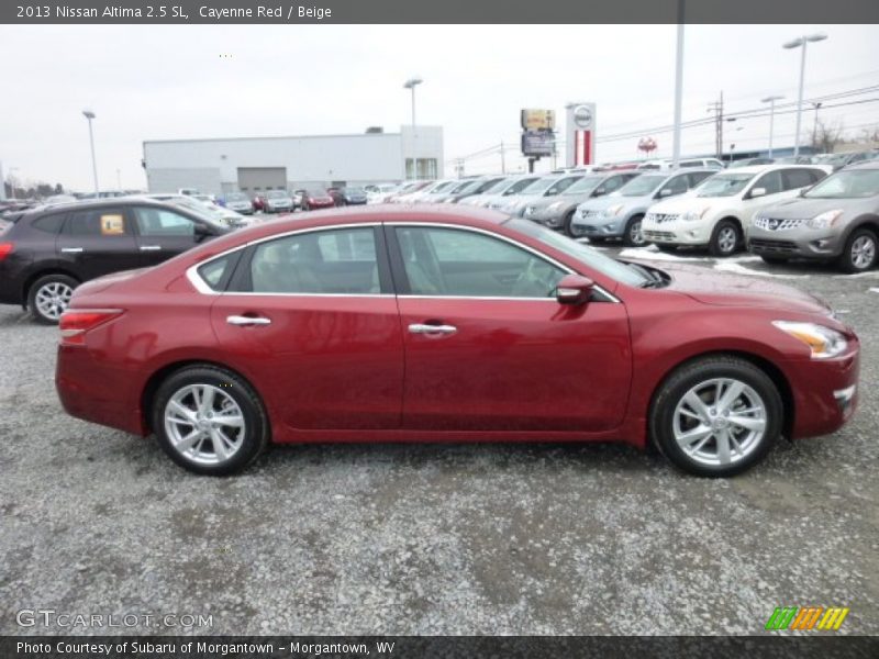 Cayenne Red / Beige 2013 Nissan Altima 2.5 SL