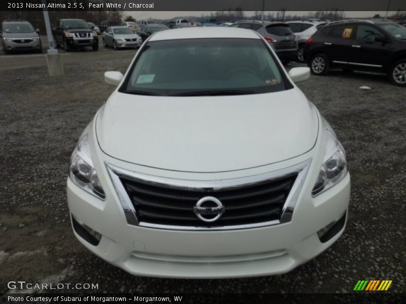 Pearl White / Charcoal 2013 Nissan Altima 2.5 S