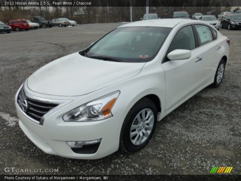 Pearl White / Charcoal 2013 Nissan Altima 2.5 S