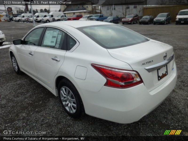 Pearl White / Charcoal 2013 Nissan Altima 2.5 S