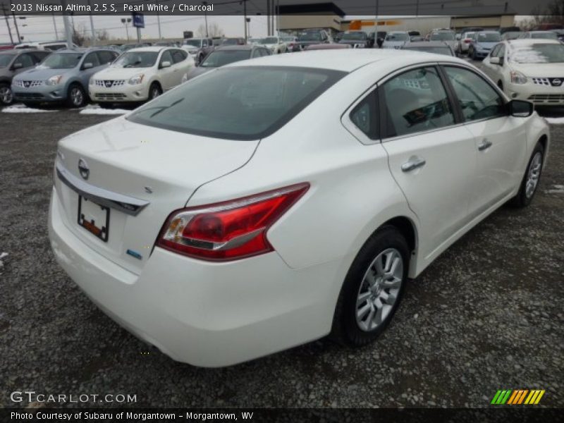 Pearl White / Charcoal 2013 Nissan Altima 2.5 S