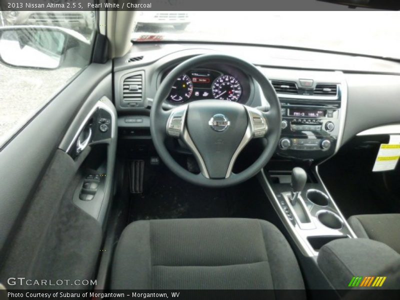 Pearl White / Charcoal 2013 Nissan Altima 2.5 S