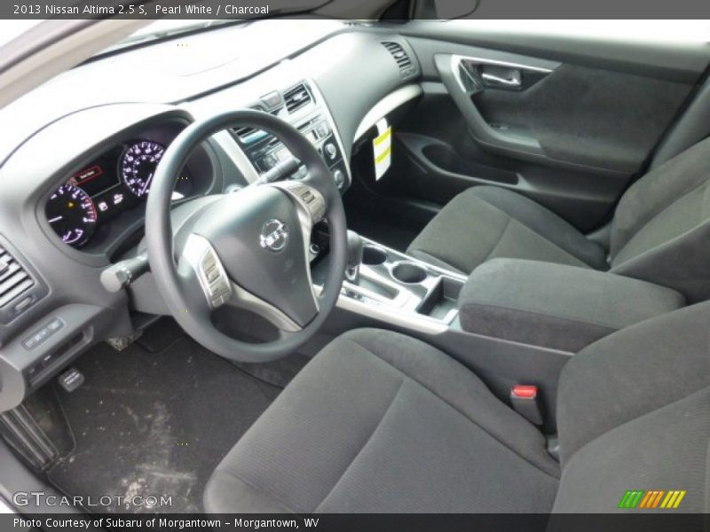 Pearl White / Charcoal 2013 Nissan Altima 2.5 S