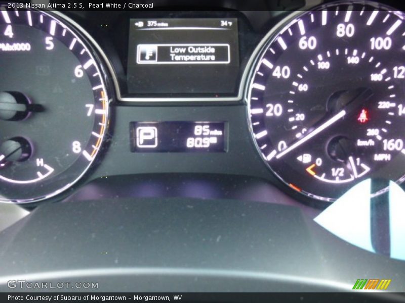 Pearl White / Charcoal 2013 Nissan Altima 2.5 S