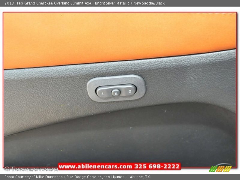 Bright Silver Metallic / New Saddle/Black 2013 Jeep Grand Cherokee Overland Summit 4x4