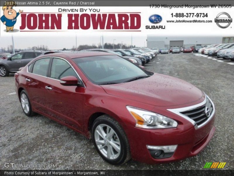 Cayenne Red / Charcoal 2013 Nissan Altima 2.5 SV