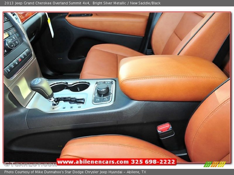 Bright Silver Metallic / New Saddle/Black 2013 Jeep Grand Cherokee Overland Summit 4x4