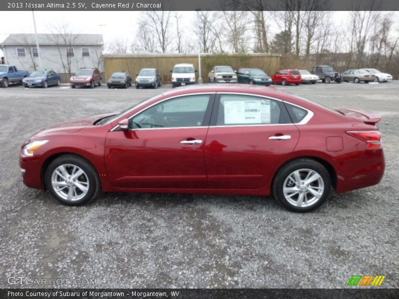 Cayenne Red / Charcoal 2013 Nissan Altima 2.5 SV