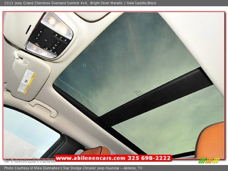 Bright Silver Metallic / New Saddle/Black 2013 Jeep Grand Cherokee Overland Summit 4x4