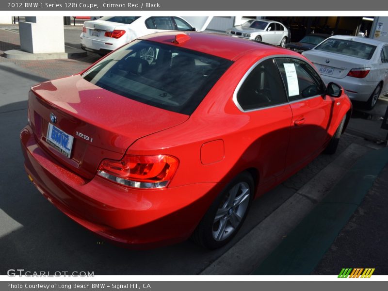 Crimson Red / Black 2012 BMW 1 Series 128i Coupe