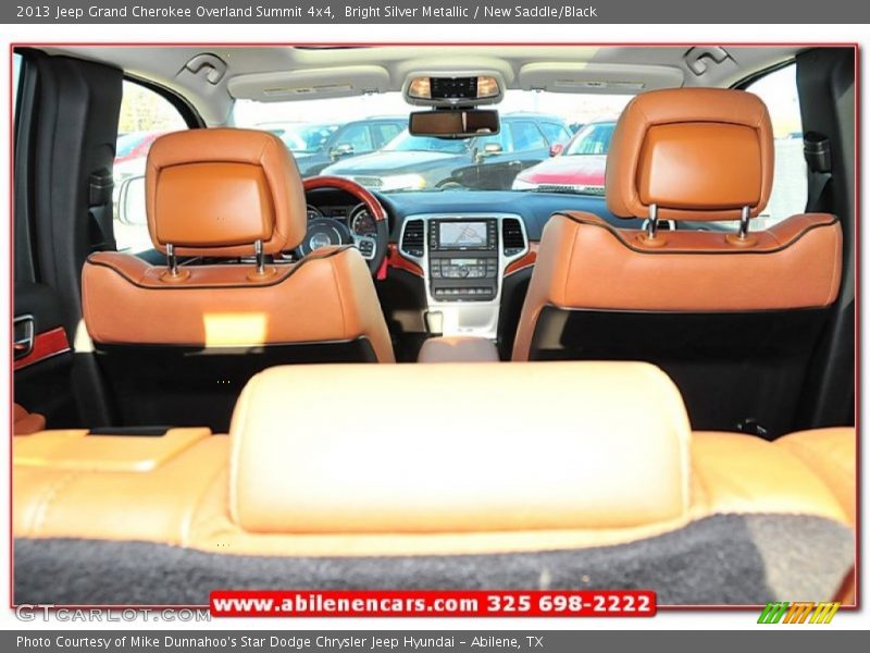 Bright Silver Metallic / New Saddle/Black 2013 Jeep Grand Cherokee Overland Summit 4x4