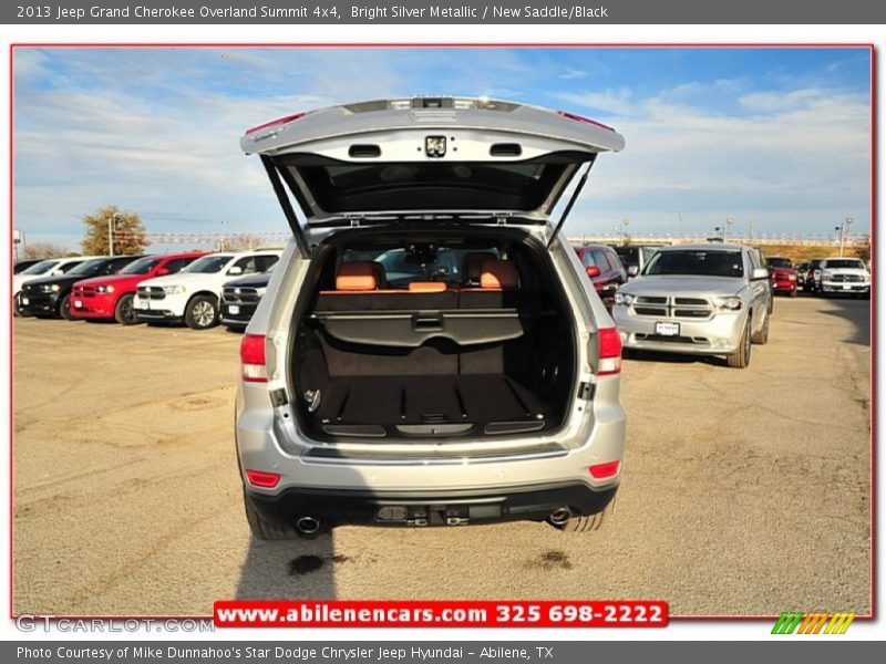 Bright Silver Metallic / New Saddle/Black 2013 Jeep Grand Cherokee Overland Summit 4x4