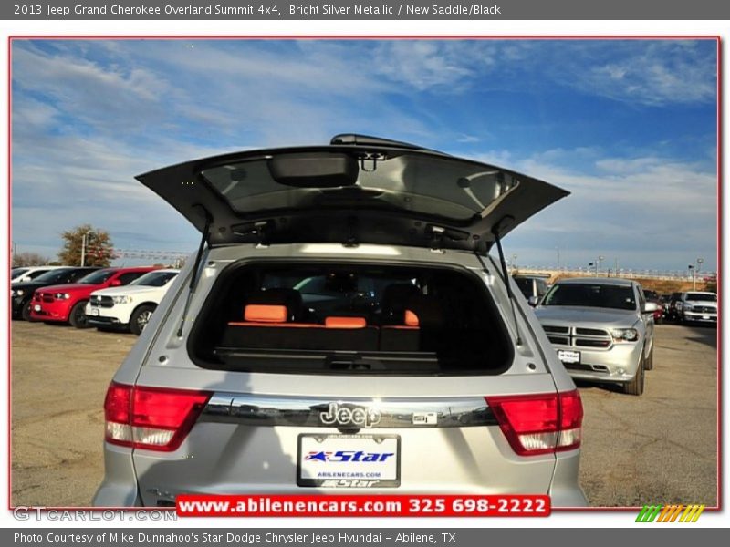 Bright Silver Metallic / New Saddle/Black 2013 Jeep Grand Cherokee Overland Summit 4x4
