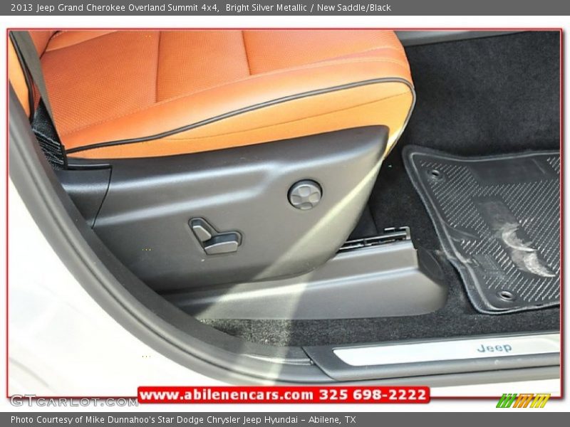 Bright Silver Metallic / New Saddle/Black 2013 Jeep Grand Cherokee Overland Summit 4x4