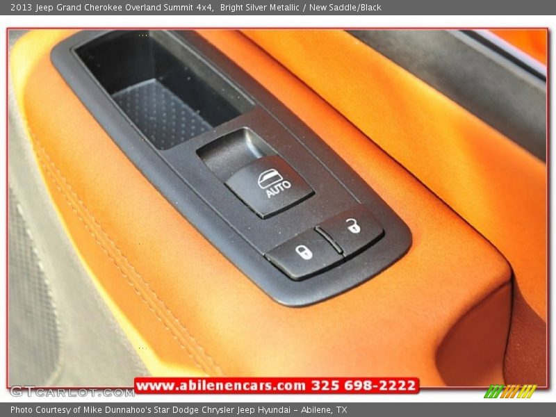Bright Silver Metallic / New Saddle/Black 2013 Jeep Grand Cherokee Overland Summit 4x4
