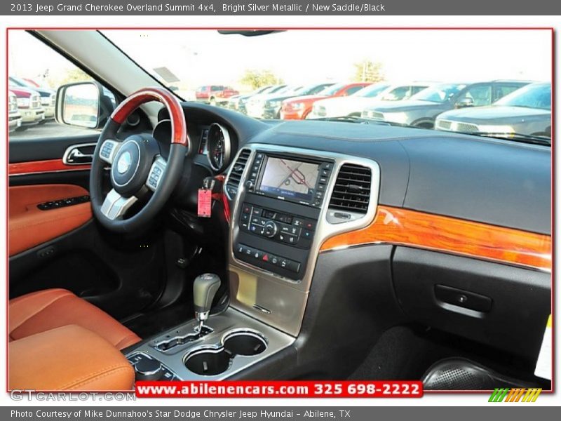 Bright Silver Metallic / New Saddle/Black 2013 Jeep Grand Cherokee Overland Summit 4x4
