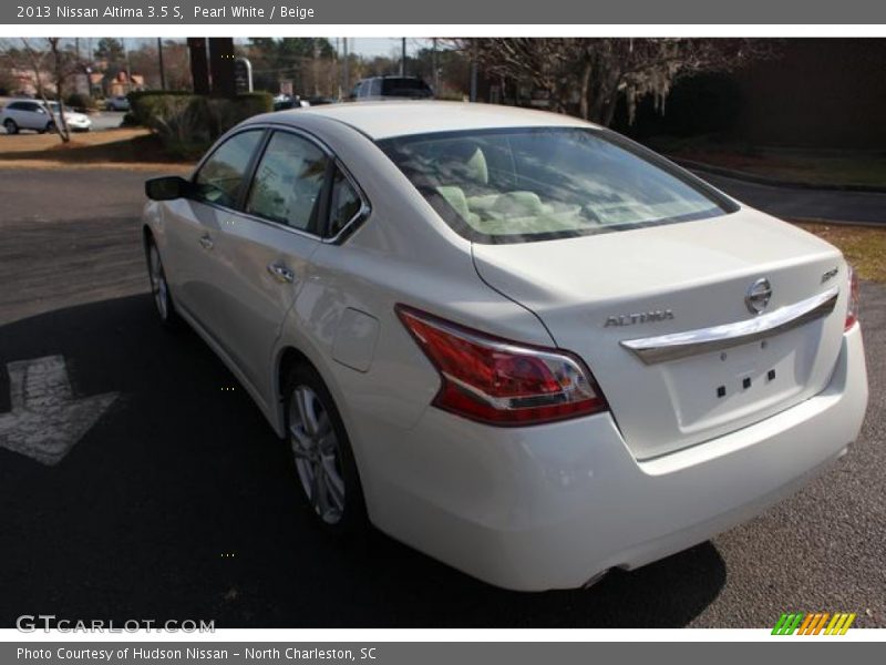 Pearl White / Beige 2013 Nissan Altima 3.5 S