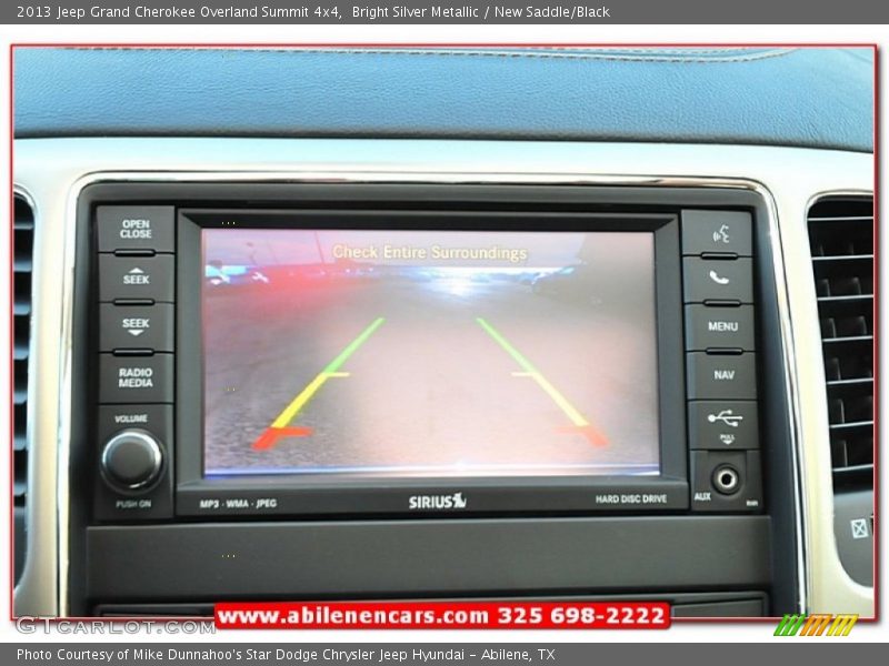 Bright Silver Metallic / New Saddle/Black 2013 Jeep Grand Cherokee Overland Summit 4x4