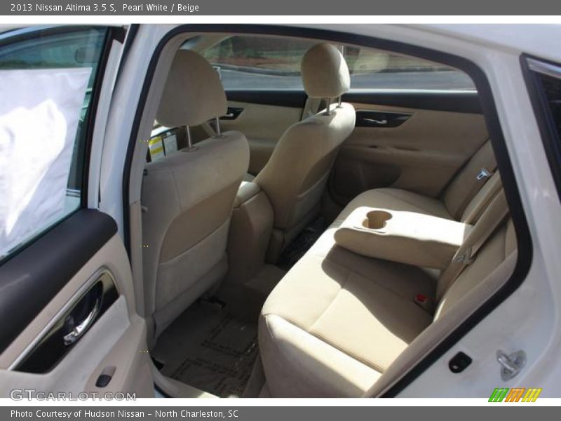 Pearl White / Beige 2013 Nissan Altima 3.5 S