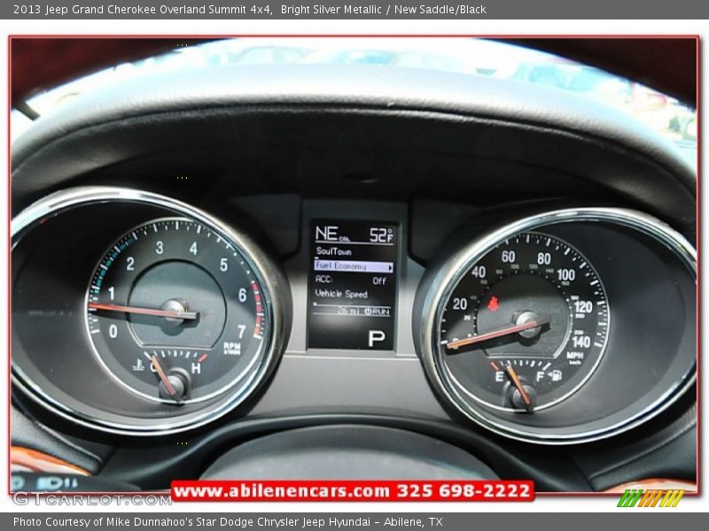 Bright Silver Metallic / New Saddle/Black 2013 Jeep Grand Cherokee Overland Summit 4x4