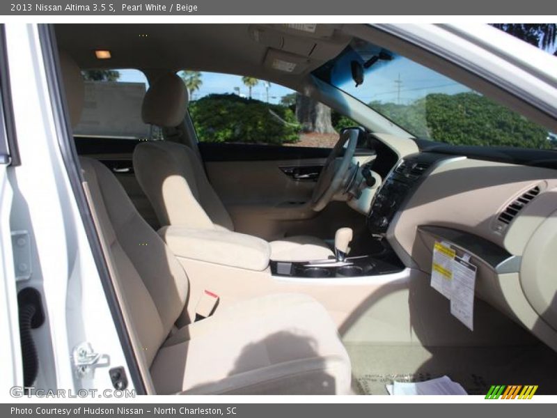 Pearl White / Beige 2013 Nissan Altima 3.5 S