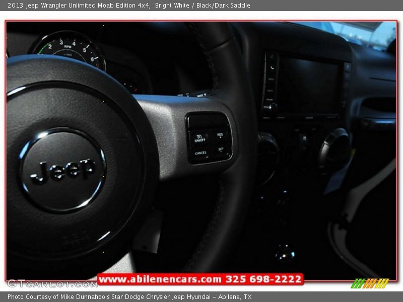 Bright White / Black/Dark Saddle 2013 Jeep Wrangler Unlimited Moab Edition 4x4