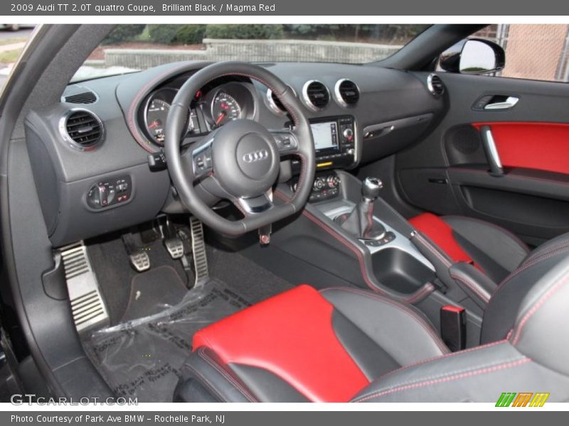 Magma Red Interior - 2009 TT 2.0T quattro Coupe 