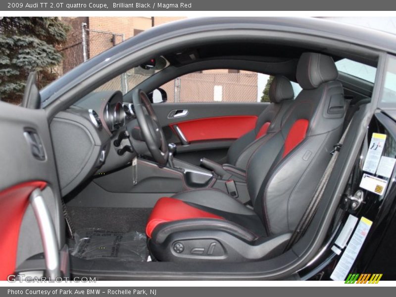  2009 TT 2.0T quattro Coupe Magma Red Interior