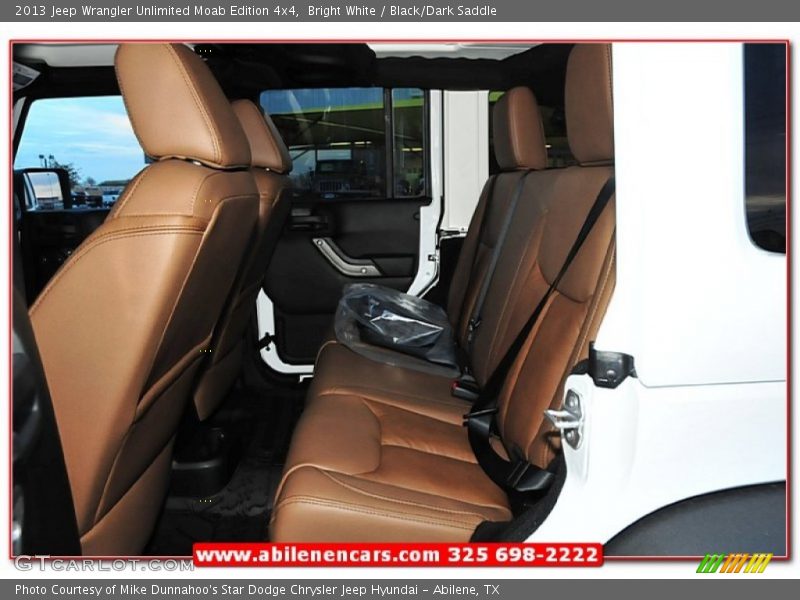 Bright White / Black/Dark Saddle 2013 Jeep Wrangler Unlimited Moab Edition 4x4