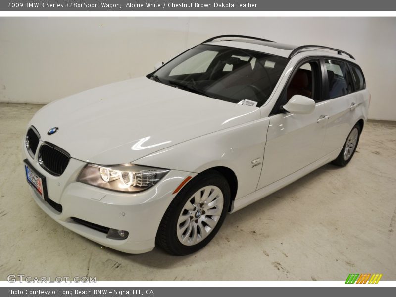 Alpine White / Chestnut Brown Dakota Leather 2009 BMW 3 Series 328xi Sport Wagon