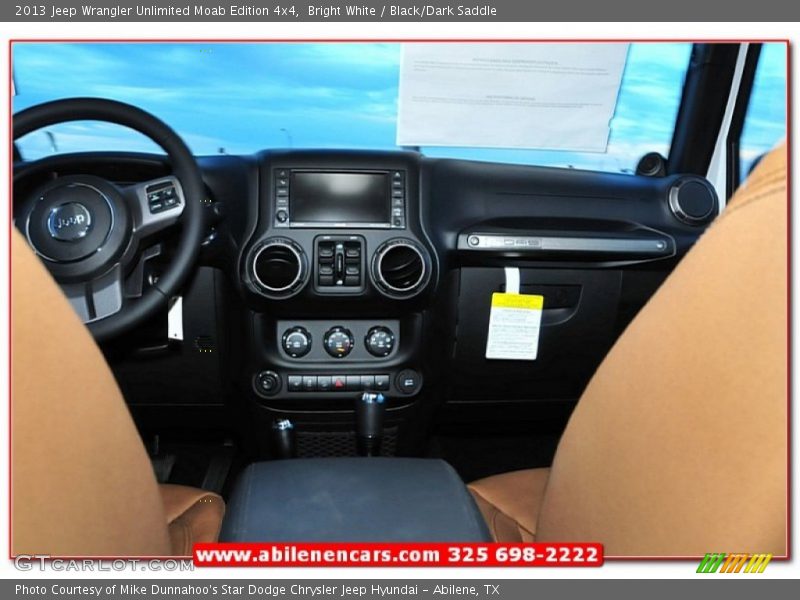 Bright White / Black/Dark Saddle 2013 Jeep Wrangler Unlimited Moab Edition 4x4