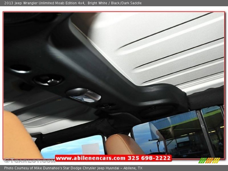 Bright White / Black/Dark Saddle 2013 Jeep Wrangler Unlimited Moab Edition 4x4