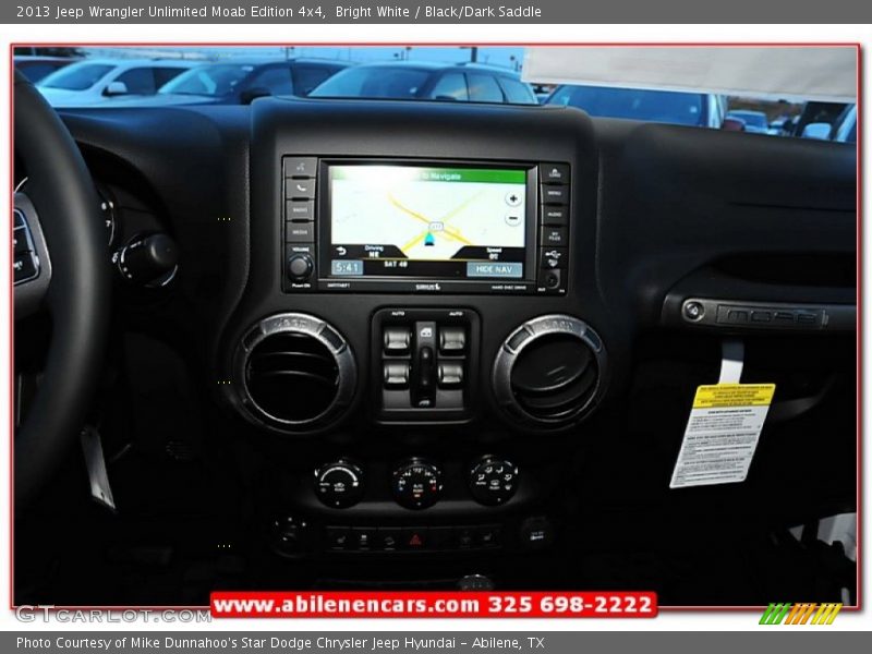 Bright White / Black/Dark Saddle 2013 Jeep Wrangler Unlimited Moab Edition 4x4