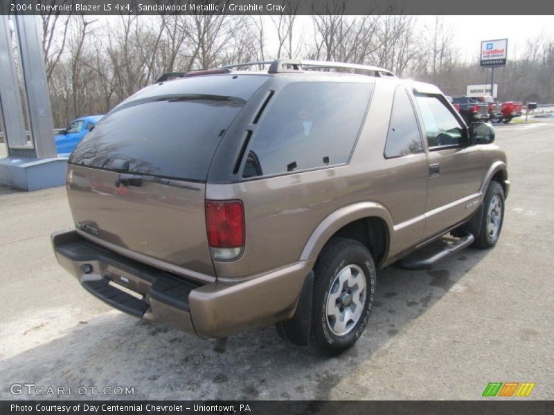 Sandalwood Metallic / Graphite Gray 2004 Chevrolet Blazer LS 4x4