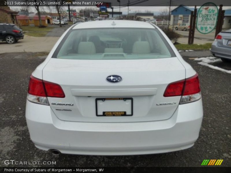 Satin White Pearl / Ivory 2013 Subaru Legacy 2.5i Limited