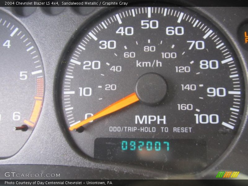 Sandalwood Metallic / Graphite Gray 2004 Chevrolet Blazer LS 4x4