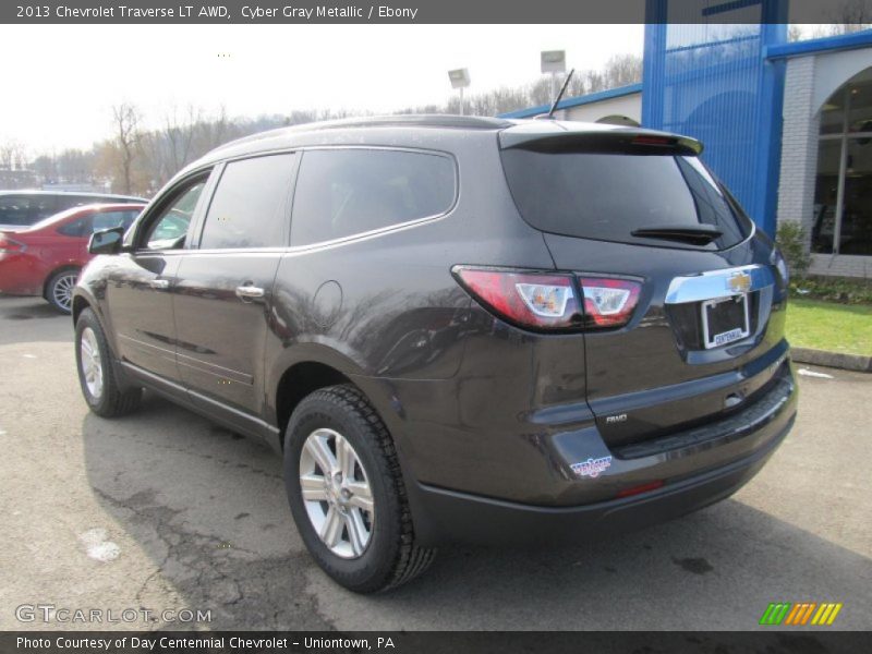 Cyber Gray Metallic / Ebony 2013 Chevrolet Traverse LT AWD