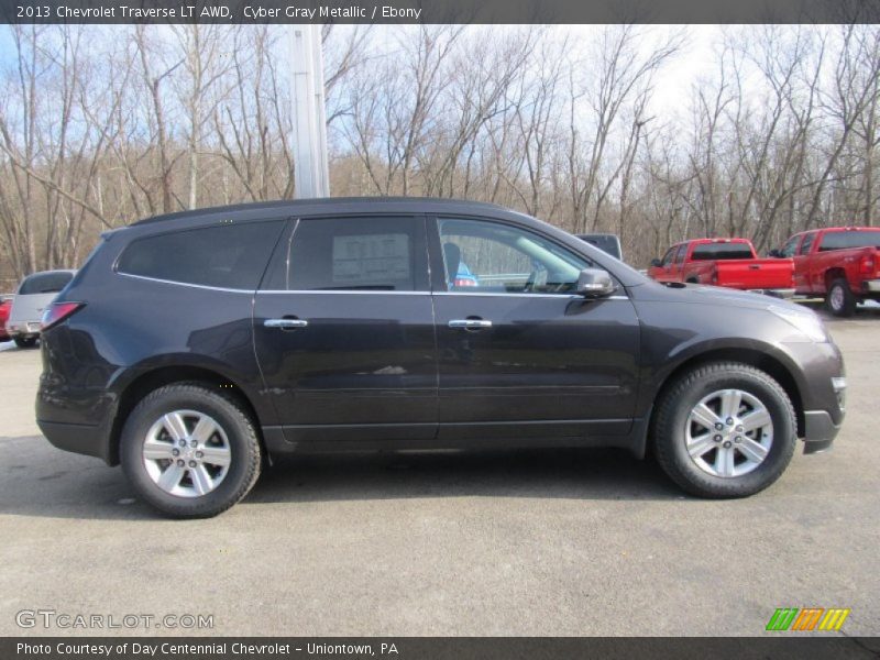 Cyber Gray Metallic / Ebony 2013 Chevrolet Traverse LT AWD