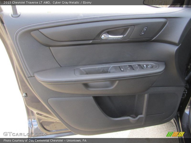 Cyber Gray Metallic / Ebony 2013 Chevrolet Traverse LT AWD