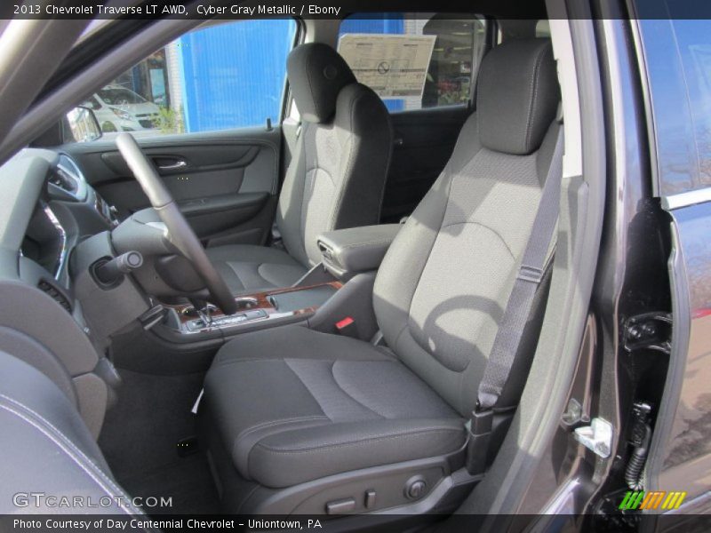 Cyber Gray Metallic / Ebony 2013 Chevrolet Traverse LT AWD