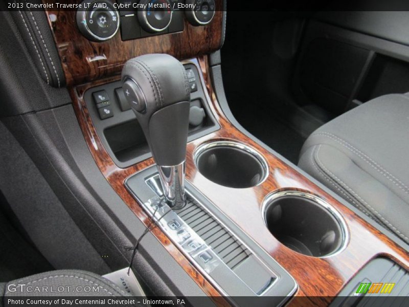 Cyber Gray Metallic / Ebony 2013 Chevrolet Traverse LT AWD