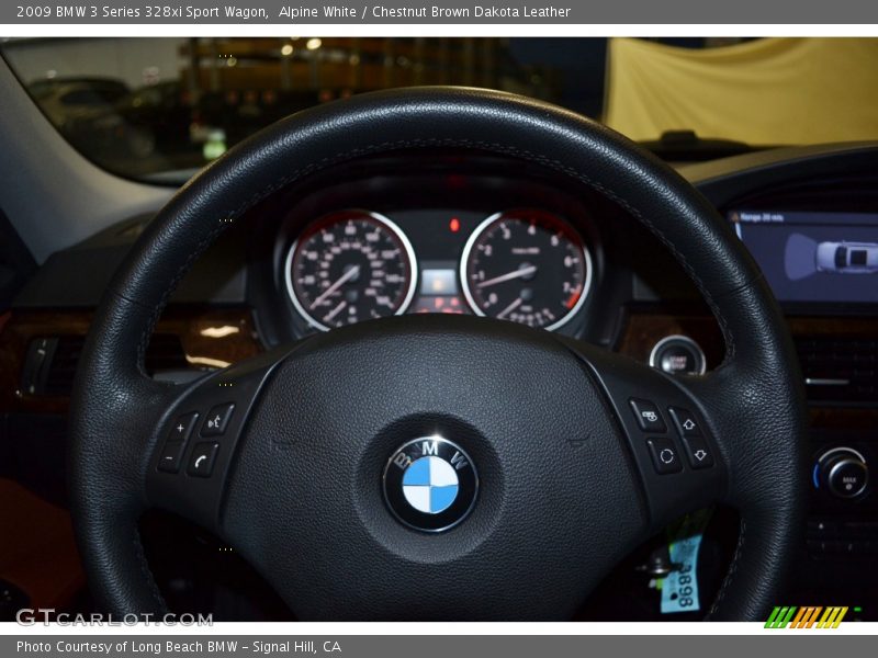 Alpine White / Chestnut Brown Dakota Leather 2009 BMW 3 Series 328xi Sport Wagon