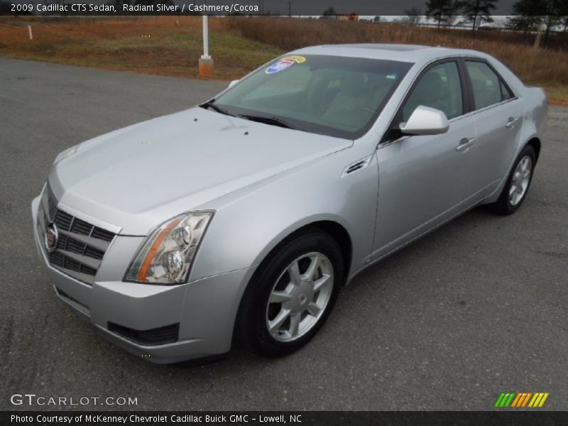 Radiant Silver / Cashmere/Cocoa 2009 Cadillac CTS Sedan