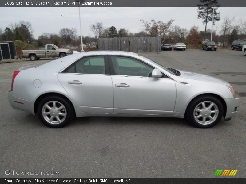 Radiant Silver / Cashmere/Cocoa 2009 Cadillac CTS Sedan