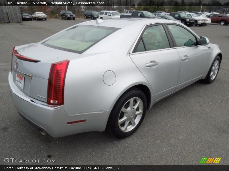 Radiant Silver / Cashmere/Cocoa 2009 Cadillac CTS Sedan