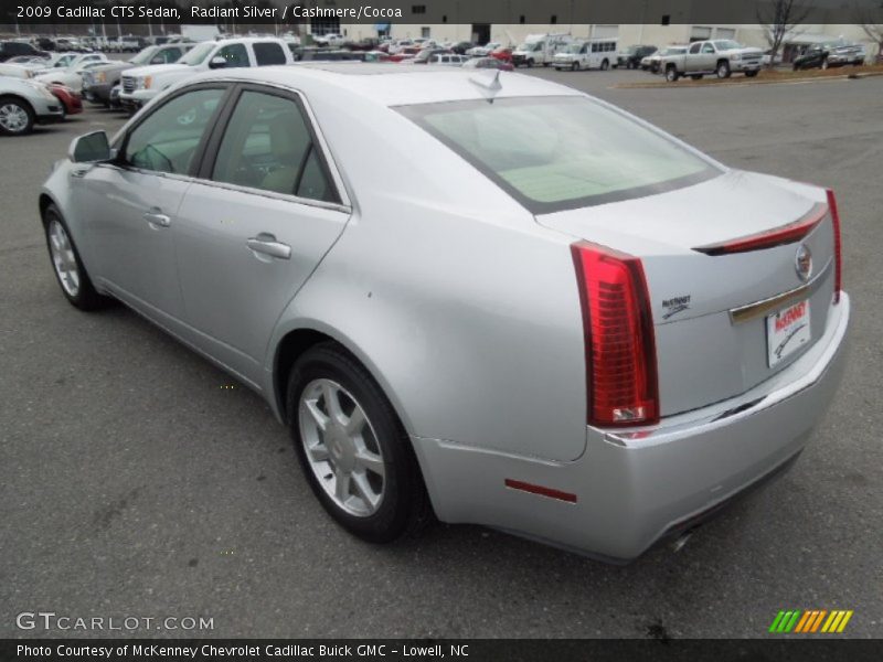 Radiant Silver / Cashmere/Cocoa 2009 Cadillac CTS Sedan