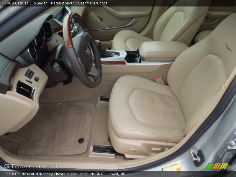 Radiant Silver / Cashmere/Cocoa 2009 Cadillac CTS Sedan