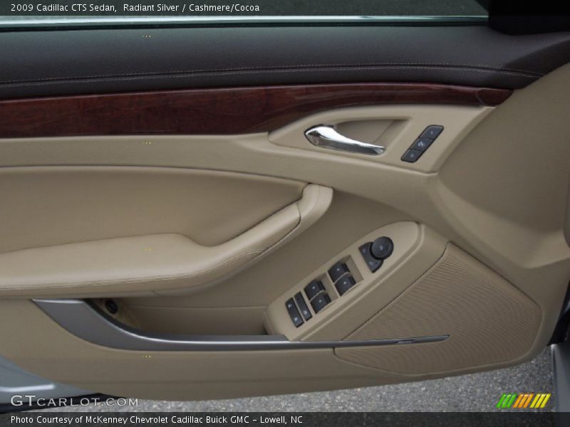 Radiant Silver / Cashmere/Cocoa 2009 Cadillac CTS Sedan