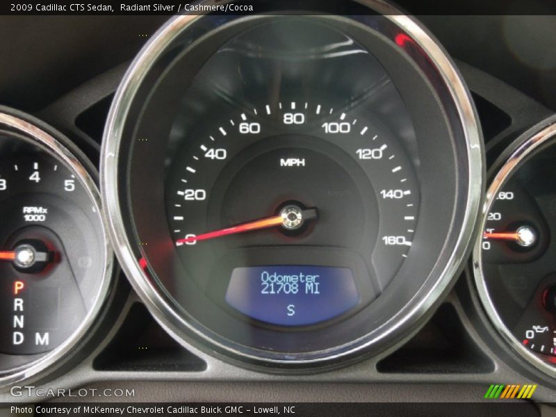 Radiant Silver / Cashmere/Cocoa 2009 Cadillac CTS Sedan