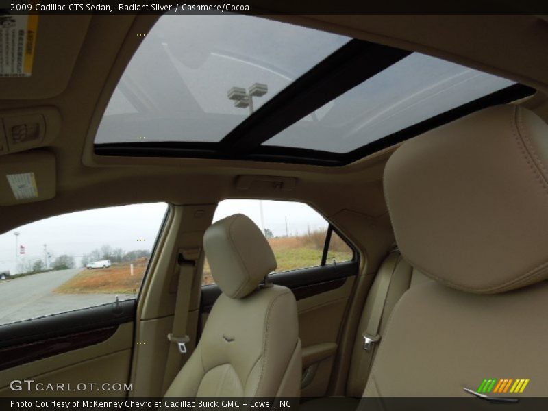 Radiant Silver / Cashmere/Cocoa 2009 Cadillac CTS Sedan